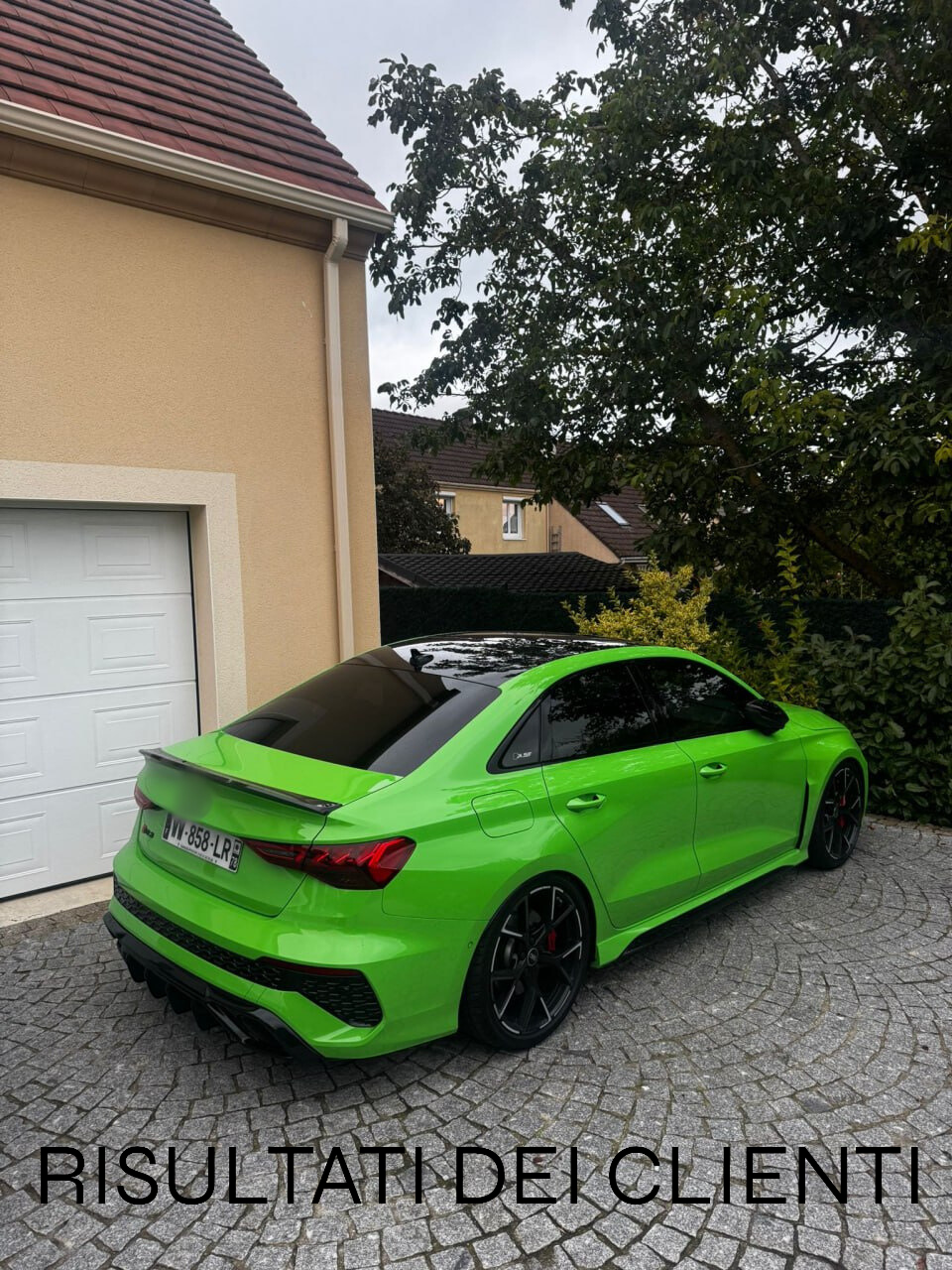 ⭐1849 DIFFUSORE ADATTO PER AUDI A3 8Y BERLINA RS3 LOOK TUNING NERO LUCIDO⭐