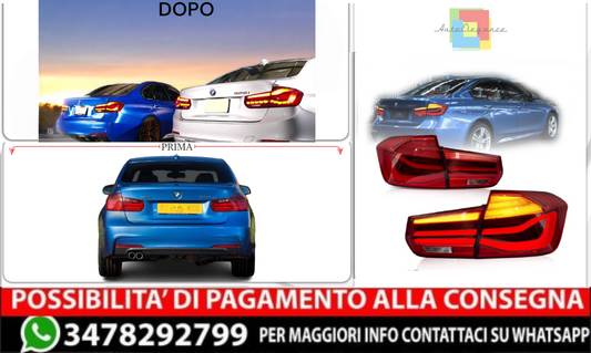 ✨COPPIA FARI POSTERIORI ADATTI PER BMW SERIA 3 F30-3 LCI ✨