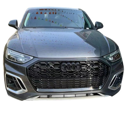 💫ART.4204 Griglia adatto per Audi Q5 2021+ Look RSQ5 Completamente Nero💫