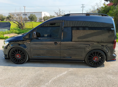 💕ART.9705 SOTTO MINIGONNE Volkswagen Caddy Mk4 NERO LUCIDO 💕