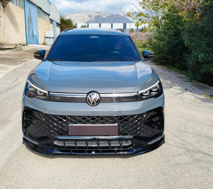 💕ART.9555 SPLITTER Volkswagen Tiguan Mk3 R-Line NERO  LUCIDO💕