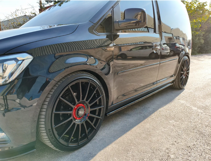 💕ART.9705 SOTTO MINIGONNE Volkswagen Caddy Mk4 NERO LUCIDO 💕
