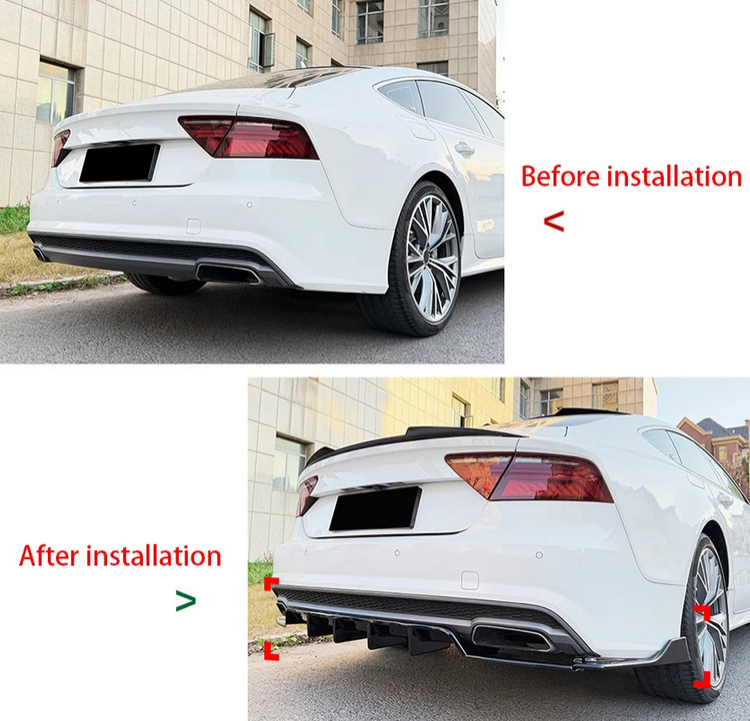 ART.7652  SPLITTER POSTERIORI Audi A7 C7  2015-2017
