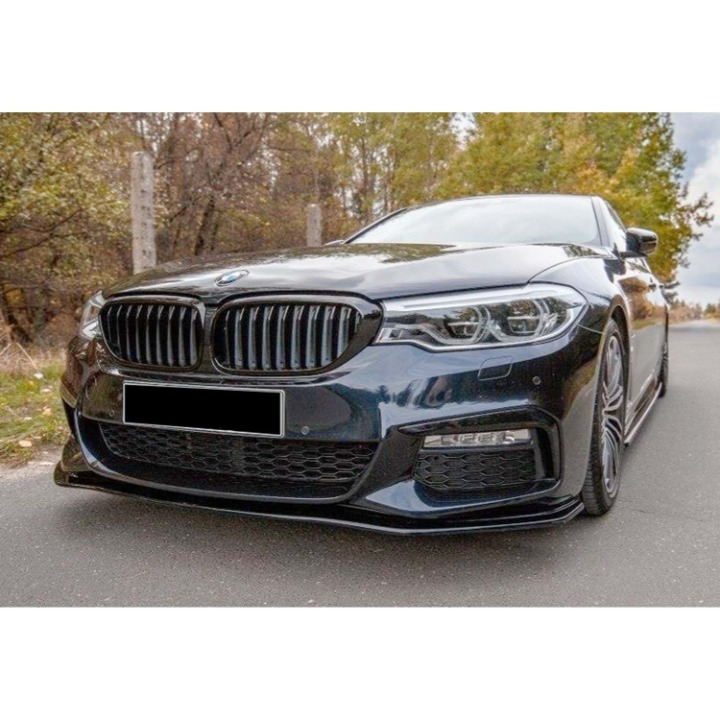 💕ART. 0321 SPLITTER BMW SERIE 5 G30 G31 2017-2020 MSPORT NERO LUCIDO💕