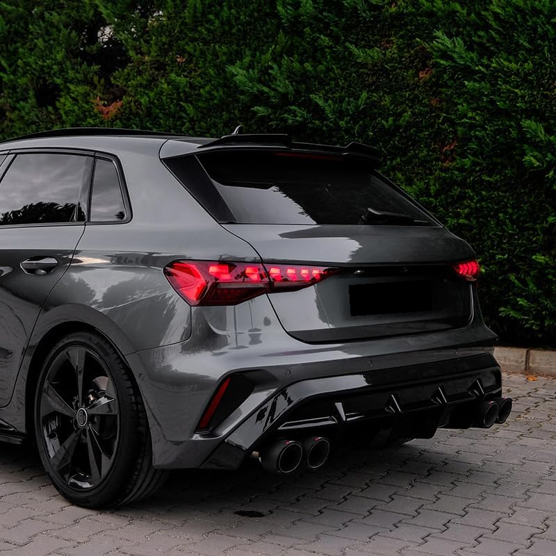 💕ART.8798  Diffusore Audi A3 (8Y) S-Line/S3 Facelift 2025+ Nero Lucido💕