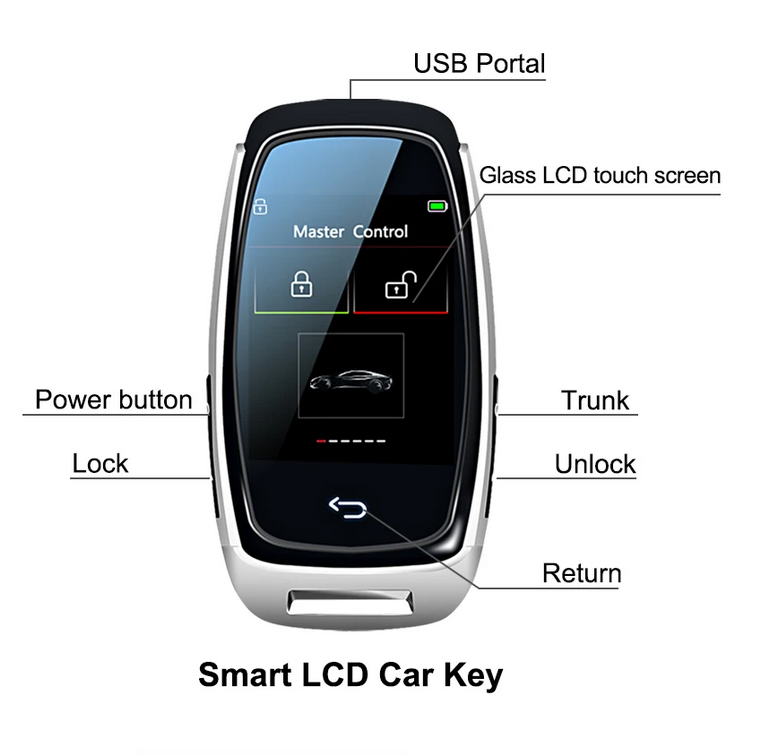 ART.7582 SMART LCD KEY intelligente Ingresso confortevole Audi/BMW/Ford/Mazd