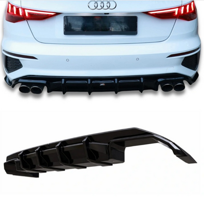 💕ART.7851 DIFFUSORE AUDI A3 8Y S-LINE 2020-2024 SEDAN/SPORTBACK💕