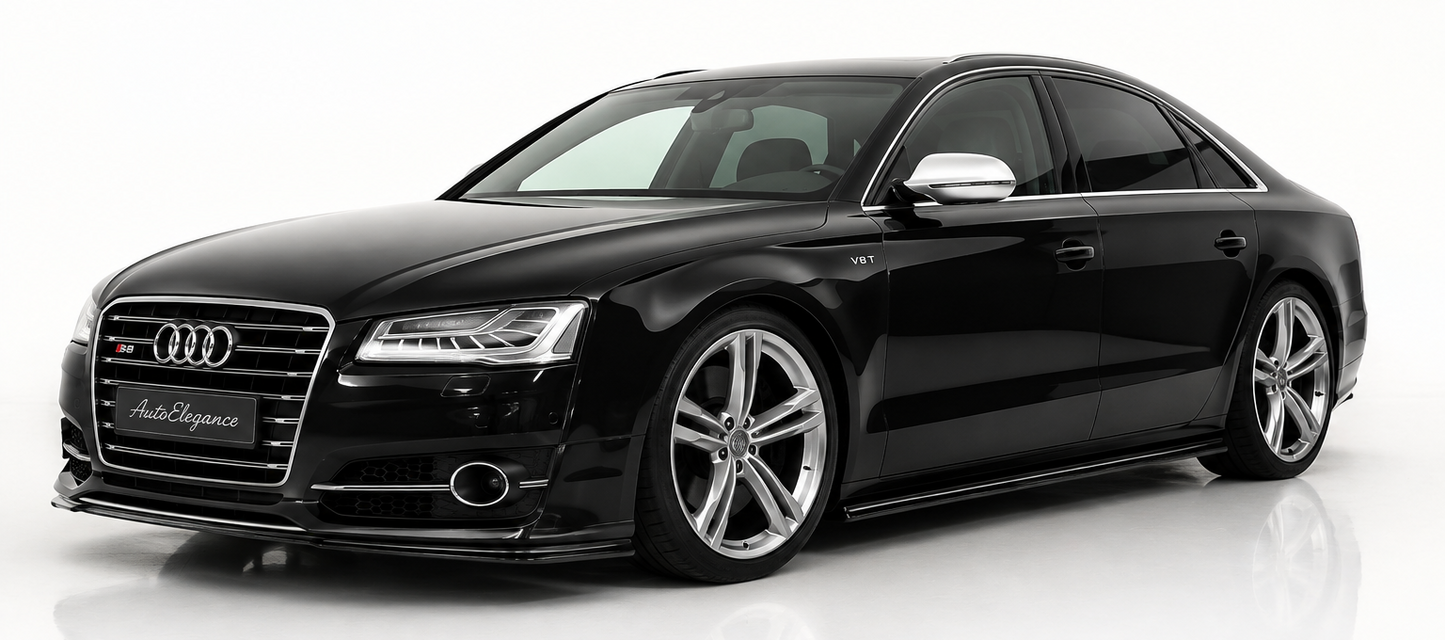 💕 Sotto minigonne  adatto per   Audi S8 D4   nero lucido 💕