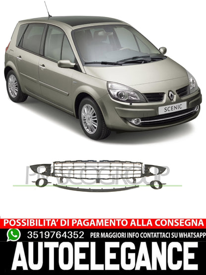 KIT GRIGLIE INFERIORI PRIMERIZZATE PARAURTI ANTERIORE per Renault 7701477302