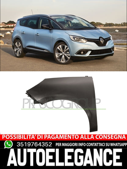 Parafango Prasco Anteriore Sx Sinistro IN PLASTICA per RENAULT SCENIC 631019689R