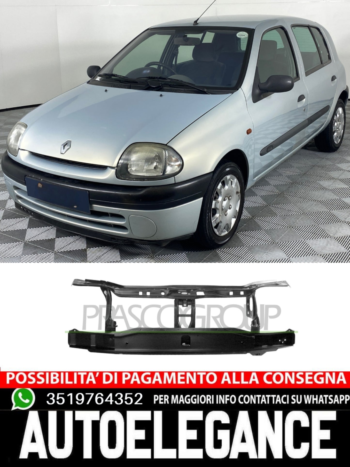 Traversa Ossatura Prasco Per Renault Clio  7751473102