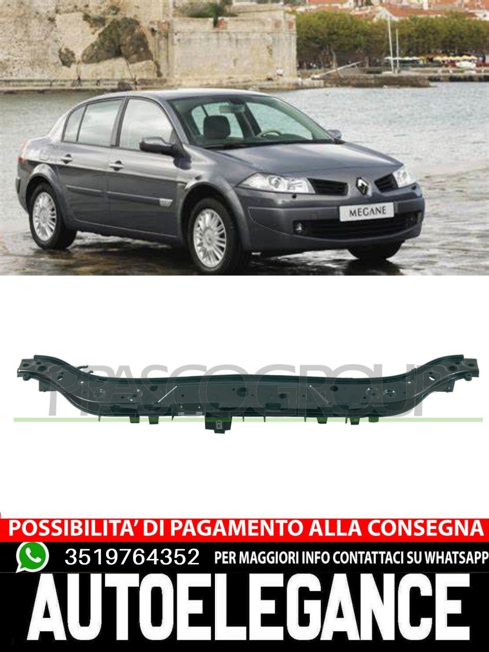 Crossmember Frame Prasco For Renault Megane 8200137494 