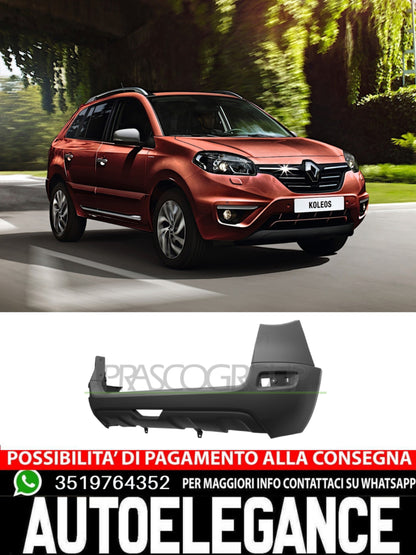 Rear Bumper WITH PRIMER For Koleos 2008- With Sensor Hole Predisposition 