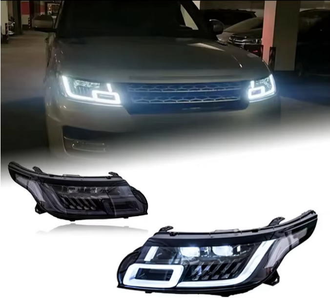 ART. 1862 FARI ANTERIORI RANGE ROVER SPORT L494 2014-2017 LOOK LIFT FULL LED