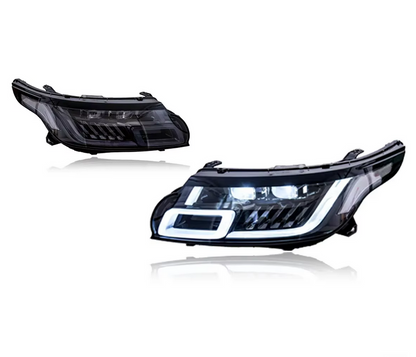 ART. 1862 FARI ANTERIORI RANGE ROVER SPORT L494 2014-2017 LOOK LIFT FULL LED