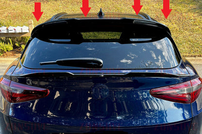 ✨✨GLOSSY BLACK SPOILER SUITABLE FOR Alfa Romeo Stelvio 2016-2021 ✨✨ 