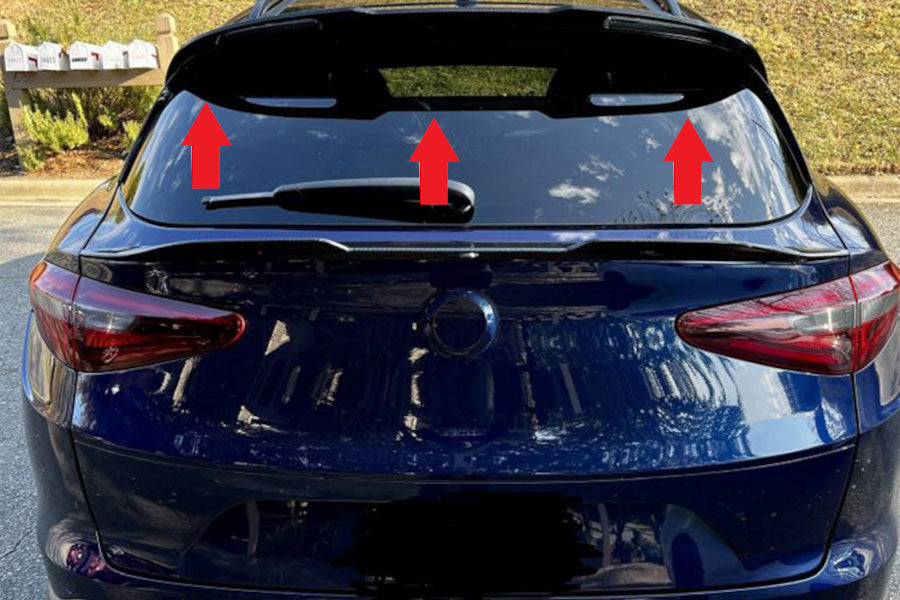 ✨✨GLOSSY BLACK SPOILER SUITABLE FOR Alfa Romeo Stelvio 2016-2021 ✨✨ 