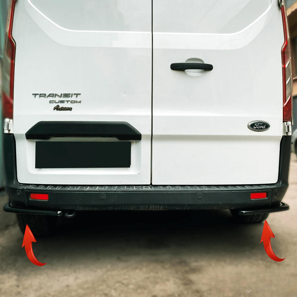 Splitter Laterali Posteriori adatto per FORD Transit Custom MK1 Facelift 2018+