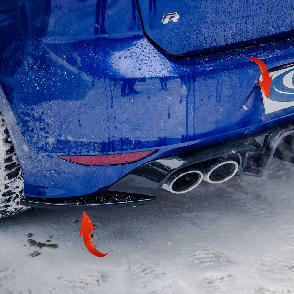 Splitter Laterali Posteriori adatti per VW Volkswagen Golf MK 7 R 2013-2016