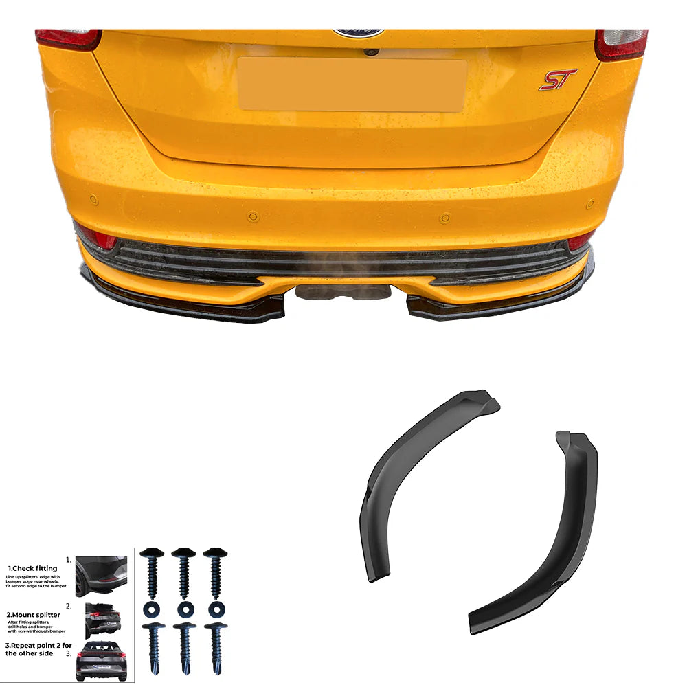 🔥Flap posteriori adatto per Ford Focus ST Mk3 FL 2015+ - Flap Rear Side, 🔥