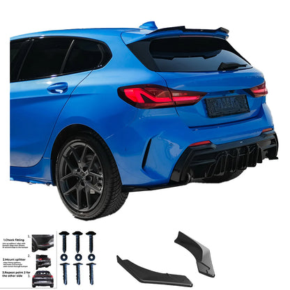 ART.2285🔥FLAP DIFFUSORE PER Serie 1 F40 M-Pack/M135i 2019-2024 NERO LUCIDO🔥
