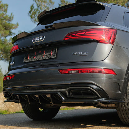 ✨Rear Flap Suitable For Audi Q5 Mk2 FL 2021+ - Gloss Black Diffuser✨ 