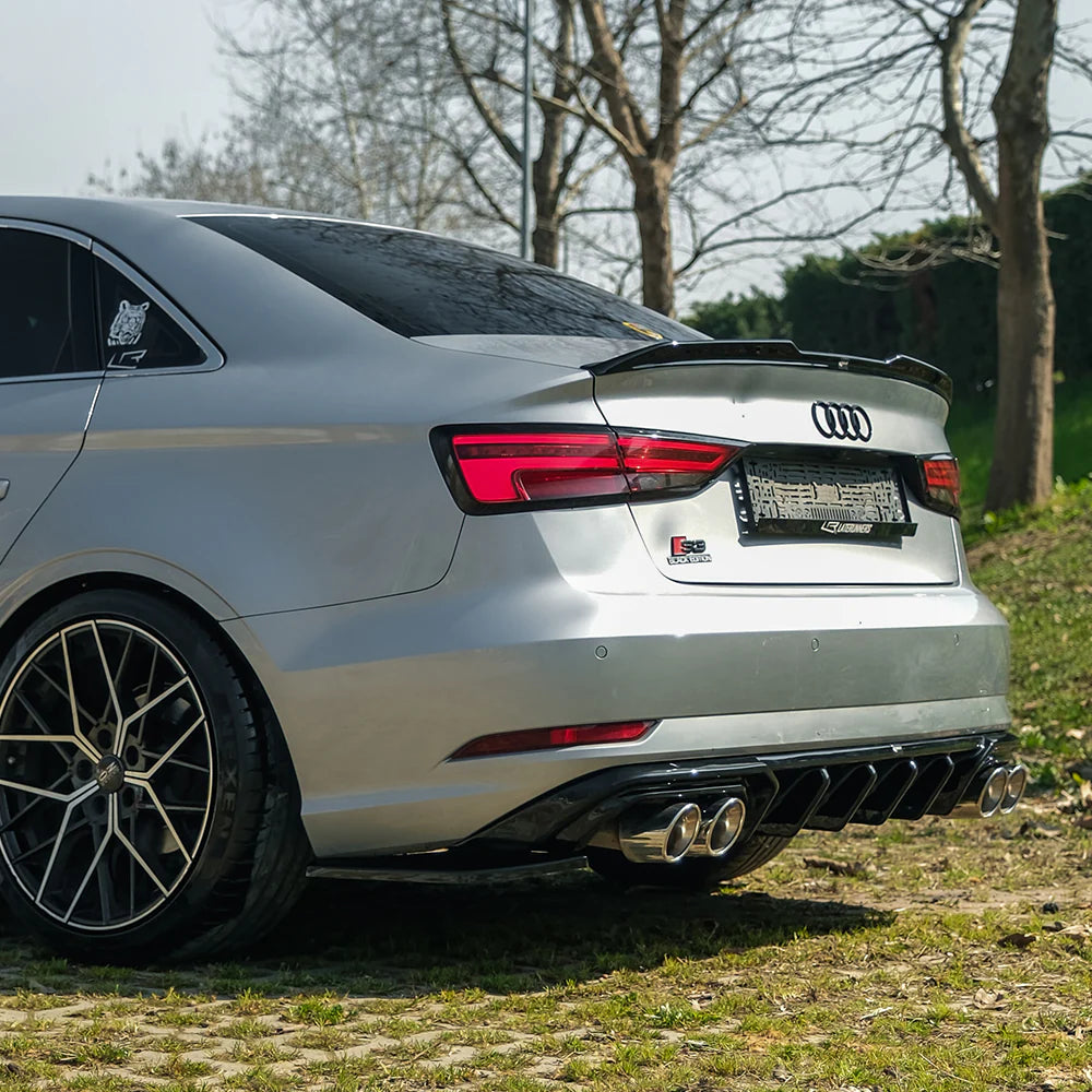 🔥REAR SIDE SPLITTERS ADATTO PER AUDI A3 8V FACELIFT SEDAN 2016–2020🔥