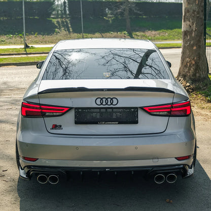 🔥REAR SIDE SPLITTERS ADATTO PER AUDI A3 8V FACELIFT SEDAN 2016–2020🔥