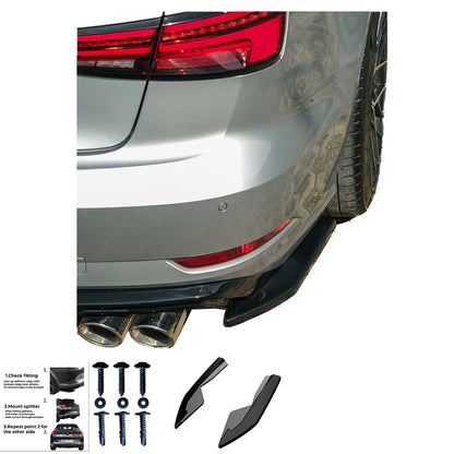 🔥REAR SIDE SPLITTERS ADATTO PER AUDI A3 8V FACELIFT SEDAN 2016–2020🔥