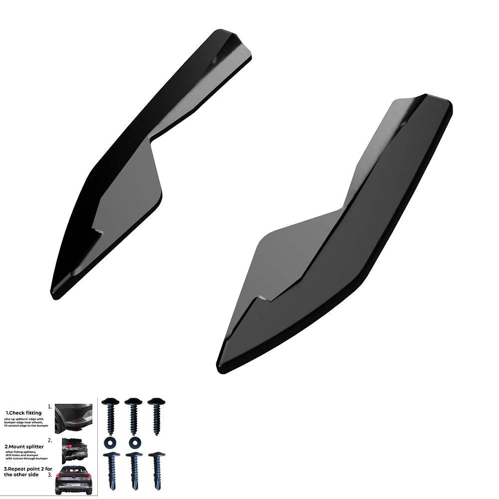 🔥REAR SIDE SPLITTERS ADATTO PER AUDI A3 8V FACELIFT SEDAN 2016–2020🔥
