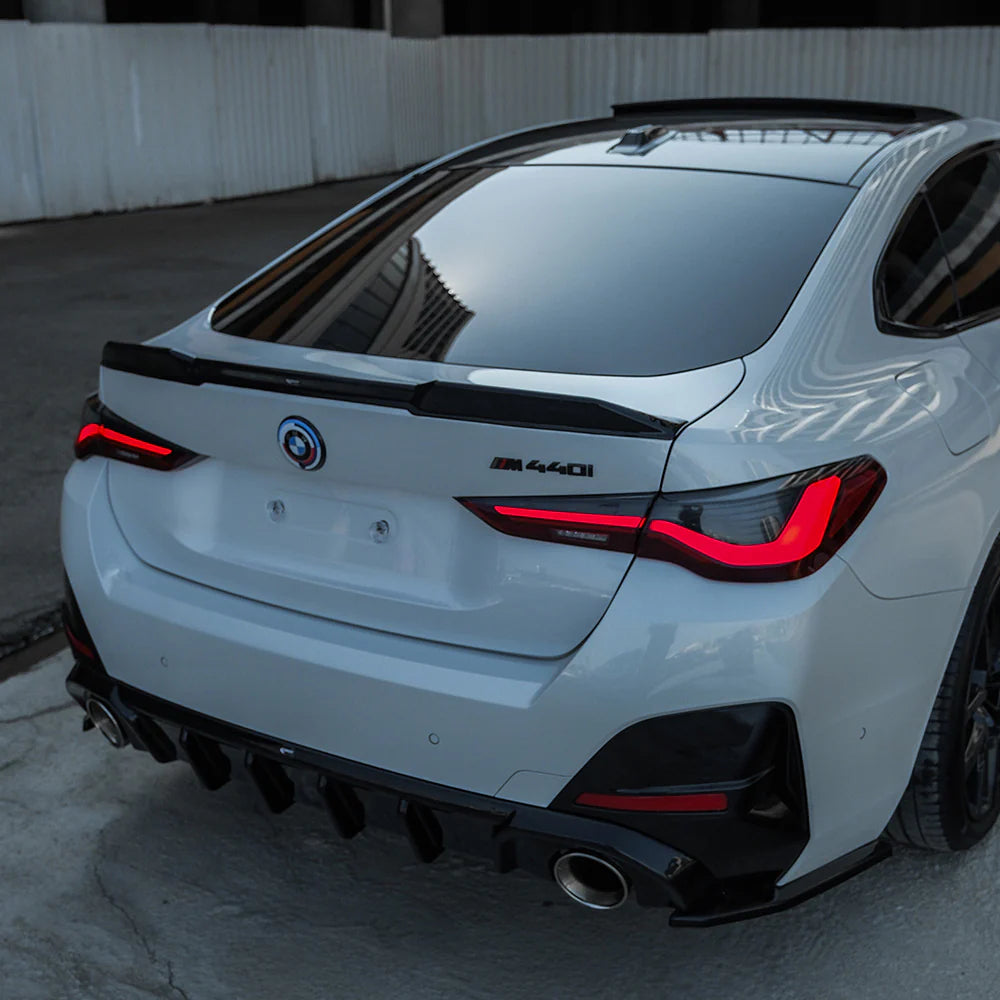 🔥 FLAP DIFFUSORE SERIE 4 G26 GRAND COUPÉ M-PACK / M440I 2021+ NERO LUCIDO 🔥