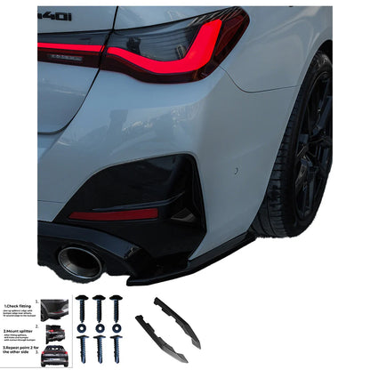 🔥 FLAP DIFFUSORE SERIE 4 G26 GRAND COUPÉ M-PACK / M440I 2021+ NERO LUCIDO 🔥