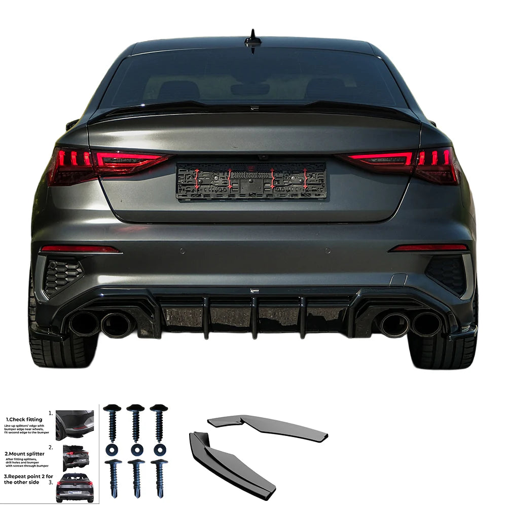 💫ART.3071 Flaps Laterali AUDI S3 / A3 S-Line 8Y ( Sedan ) 2020-2024💫