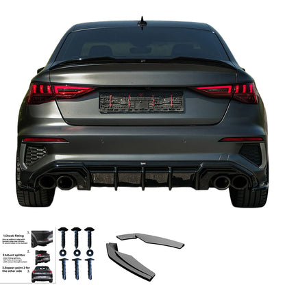 💫ART.3071 Flaps Laterali AUDI S3 / A3 S-Line 8Y ( Sedan ) 2020-2024💫