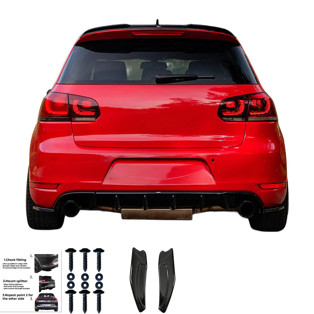 💫ART.7370 Flaps Posteriori per VW Golf Mk6 GTI / GTD 2008-2012💫