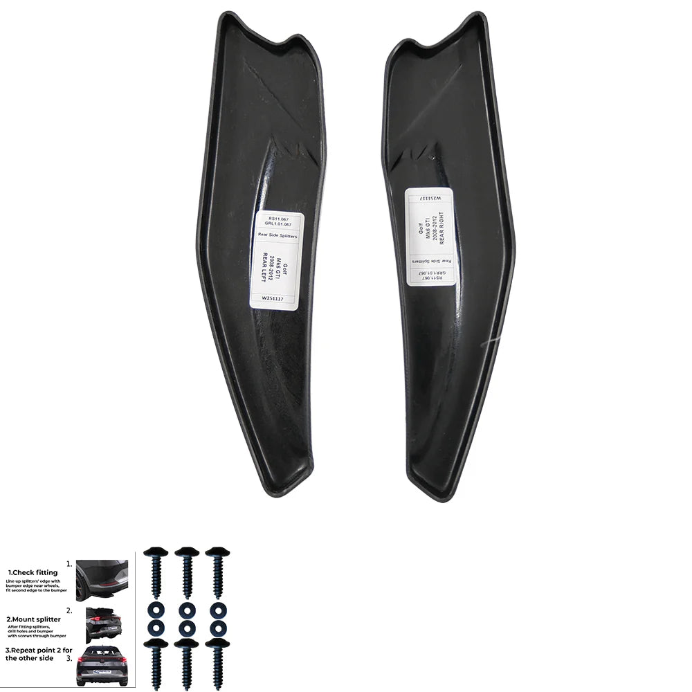 💫ART.7370 Flaps Posteriori per VW Golf Mk6 GTI / GTD 2008-2012💫