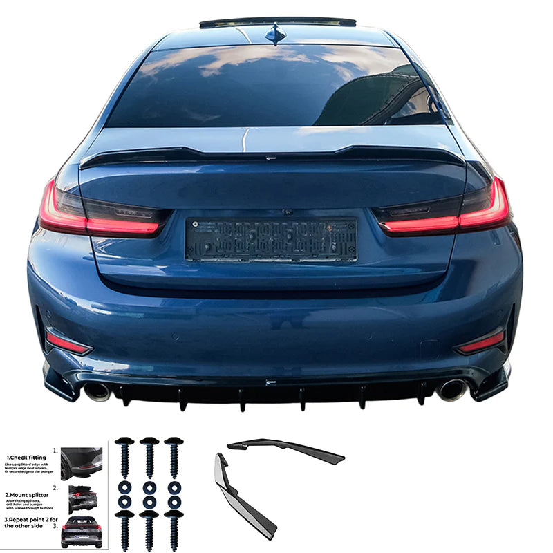 💫ART.9439 Flaps Posteriori per BMW Serie 3 G20 Sport Line 2018-2022💫