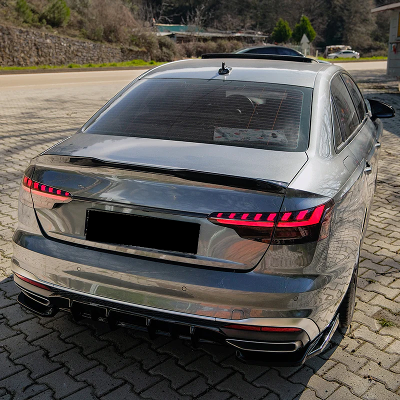 💫ART.9592 Flaps Posteriori Nero Lucido - AUDI A4 S-Line B9 Facelift 2019-2024💫