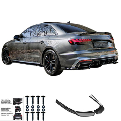 💫ART.9592 Flaps Posteriori Nero Lucido - AUDI A4 S-Line B9 Facelift 2019-2024💫