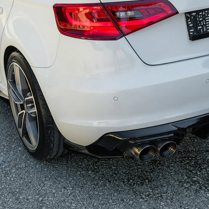 💫ART.9621 Flaps Posteriori Nero Lucido per AUDI A3 8V Sportback 2013-2016💫