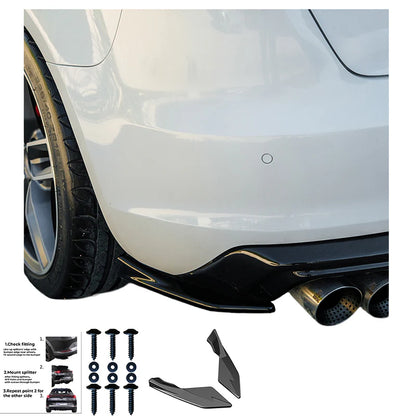 💫ART.9621 Flaps Posteriori Nero Lucido per AUDI A3 8V Sportback 2013-2016💫