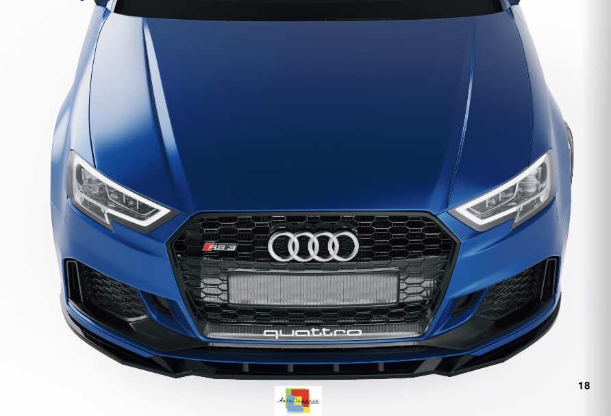💕Spliter  anteriore  Audi RS3 8V Sportback facelift (2017- 2020)💕
