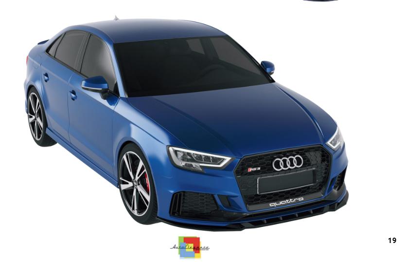 💕Spliter  anteriore  Audi RS3 8V Sportback facelift (2017- 2020)💕