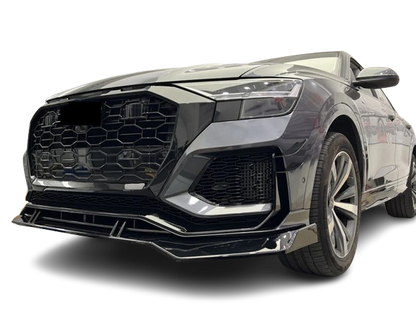 💫ART.4394 Splitter (Nero lucido) adatto per Audi Q8 2018-2023 look S-Line💫