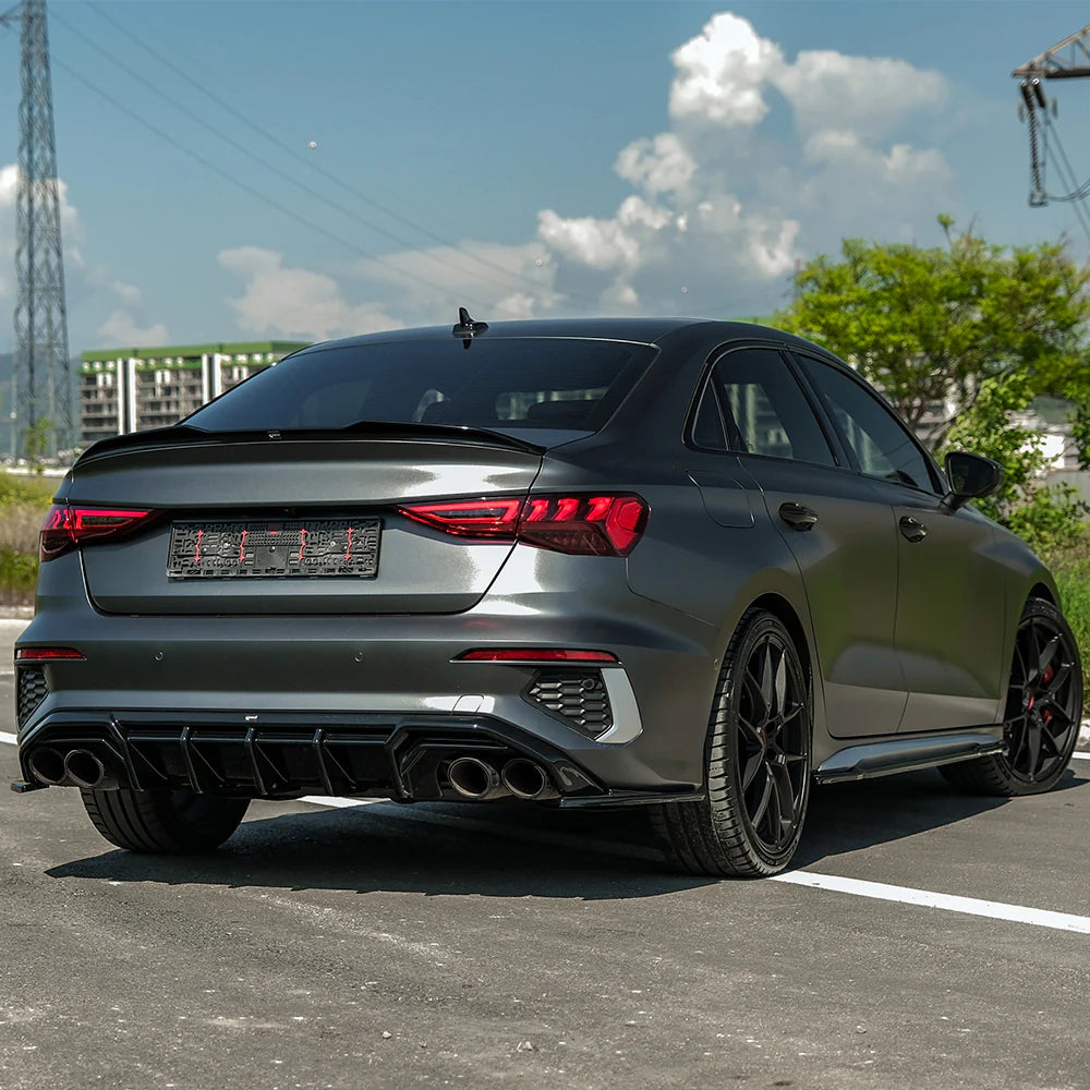 💫ART.1906 DIFFUSORE A3 8Y 2020+ SLINE S3 BERLINA + SPORTBACK NERO LUCIDO💫