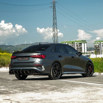 💫ART.1906 DIFFUSORE A3 8Y 2020+ SLINE S3 BERLINA + SPORTBACK NERO LUCIDO💫