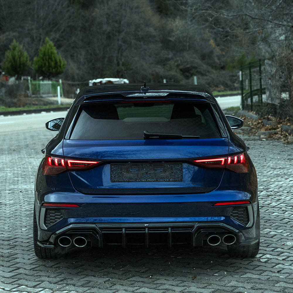 💫ART.1906 DIFFUSORE A3 8Y 2020+ SLINE S3 BERLINA + SPORTBACK NERO LUCIDO💫