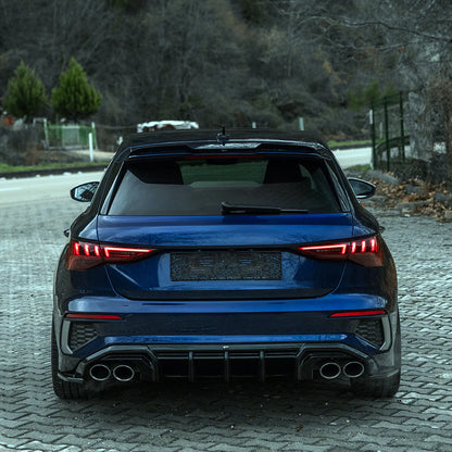 💫ART.1906 DIFFUSORE A3 8Y 2020+ SLINE S3 BERLINA + SPORTBACK NERO LUCIDO💫