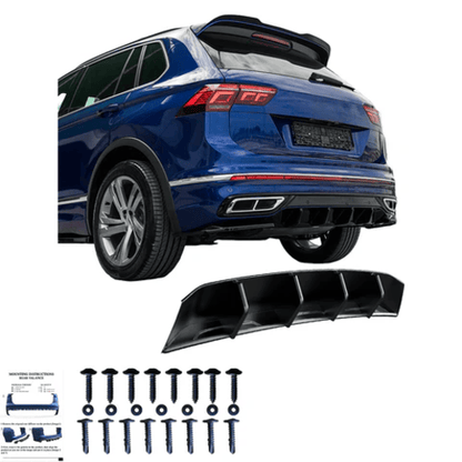 💕 Diffusore  VWTiguan R-Line Mk2 Facelift 2020-2024 NERO LUCIDO💕