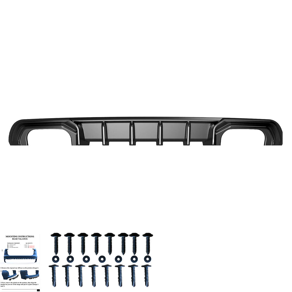 🔥REAR DIFFUSER ADATTO PER AUDI A3 SEDAN 8V FACELIFT 2016–2020🔥